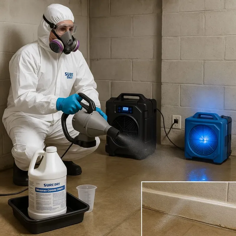 Sanitization and Odor Removal process in Herricks, NY