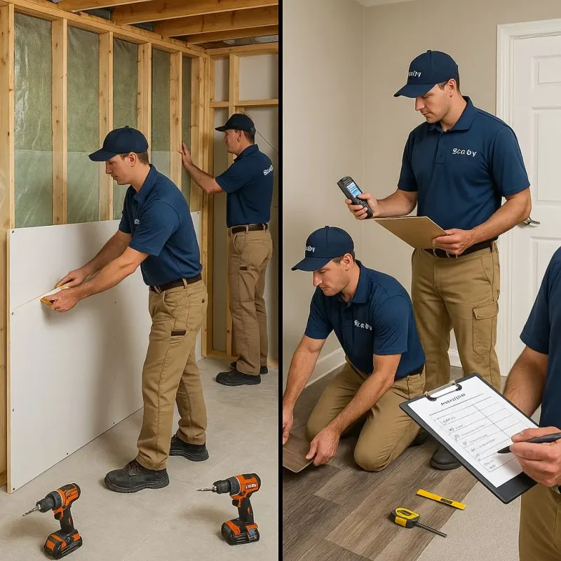 Repairs and Reconstruction process in Herricks, NY
